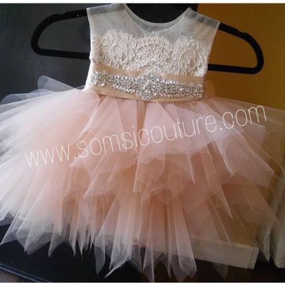 Blush Pink Flower Girl Dress - Picture 1 of 2